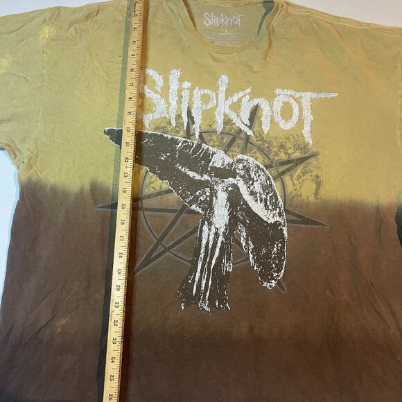 Slipknot Band Tee Shirt Womens Size 2X Dip Dye Logo Graphic Print Music - Picture 1 of 7